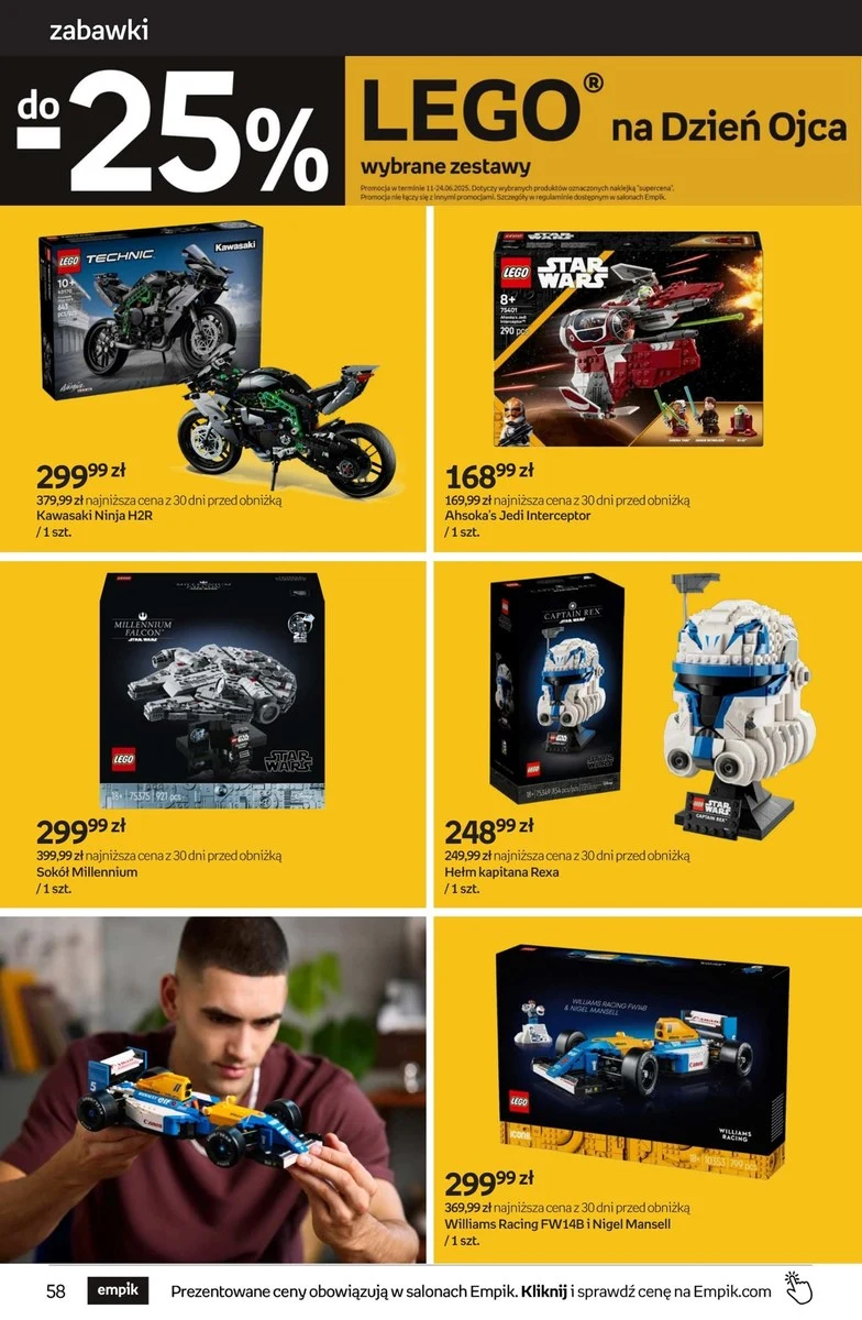 Szukasz prezentu na Dzień Taty? Empik przecenił najlepsze zestawy klocków LEGO!