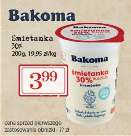 Śmietanka Bakoma