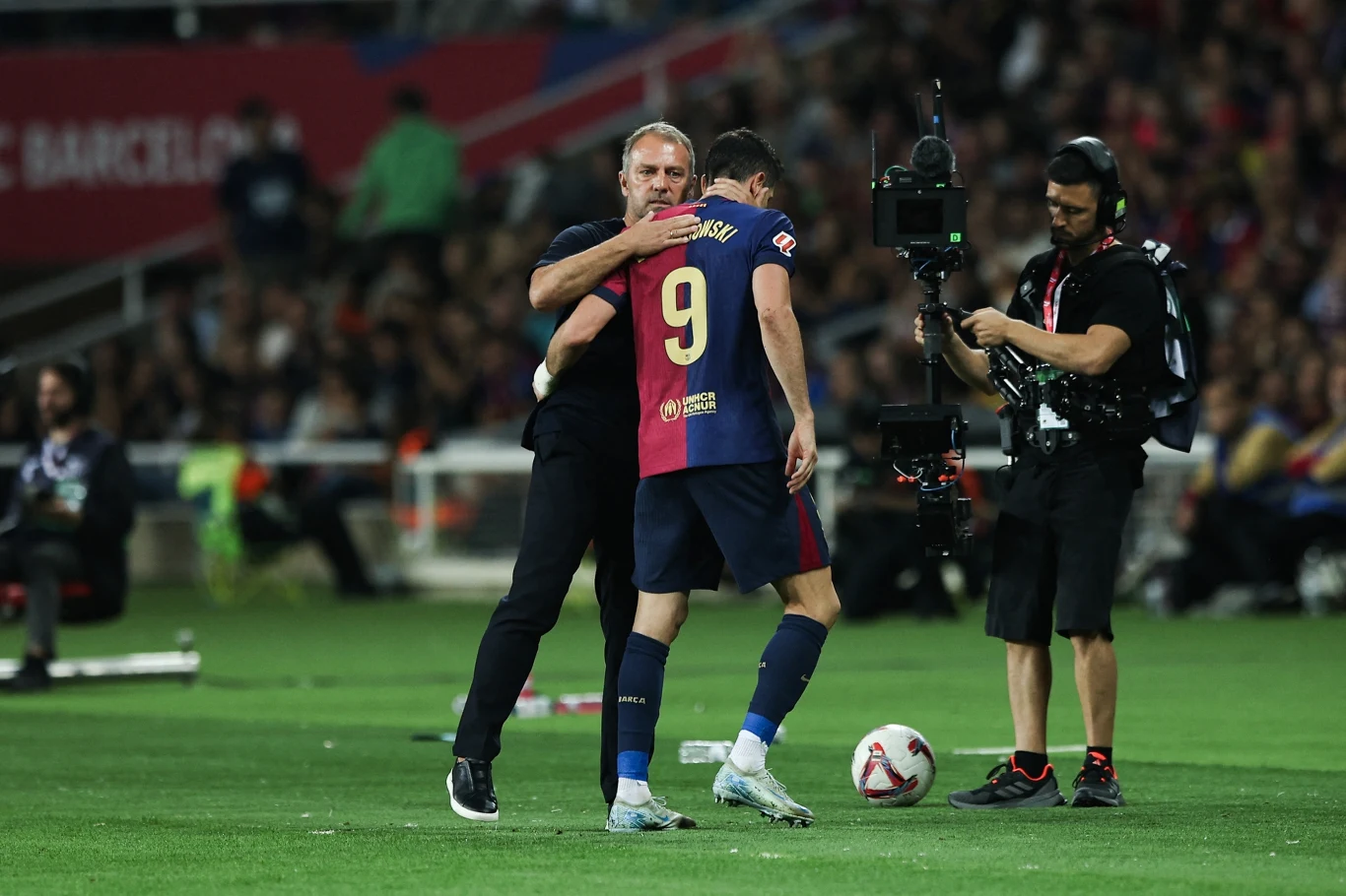 Robert Lewandowski i Hansi Flick