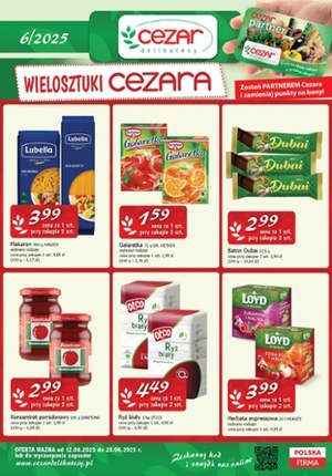 Gazetka promocyjna Delikatesy CEZAR, ważna od 12.06.2025 do 25.06.2025.