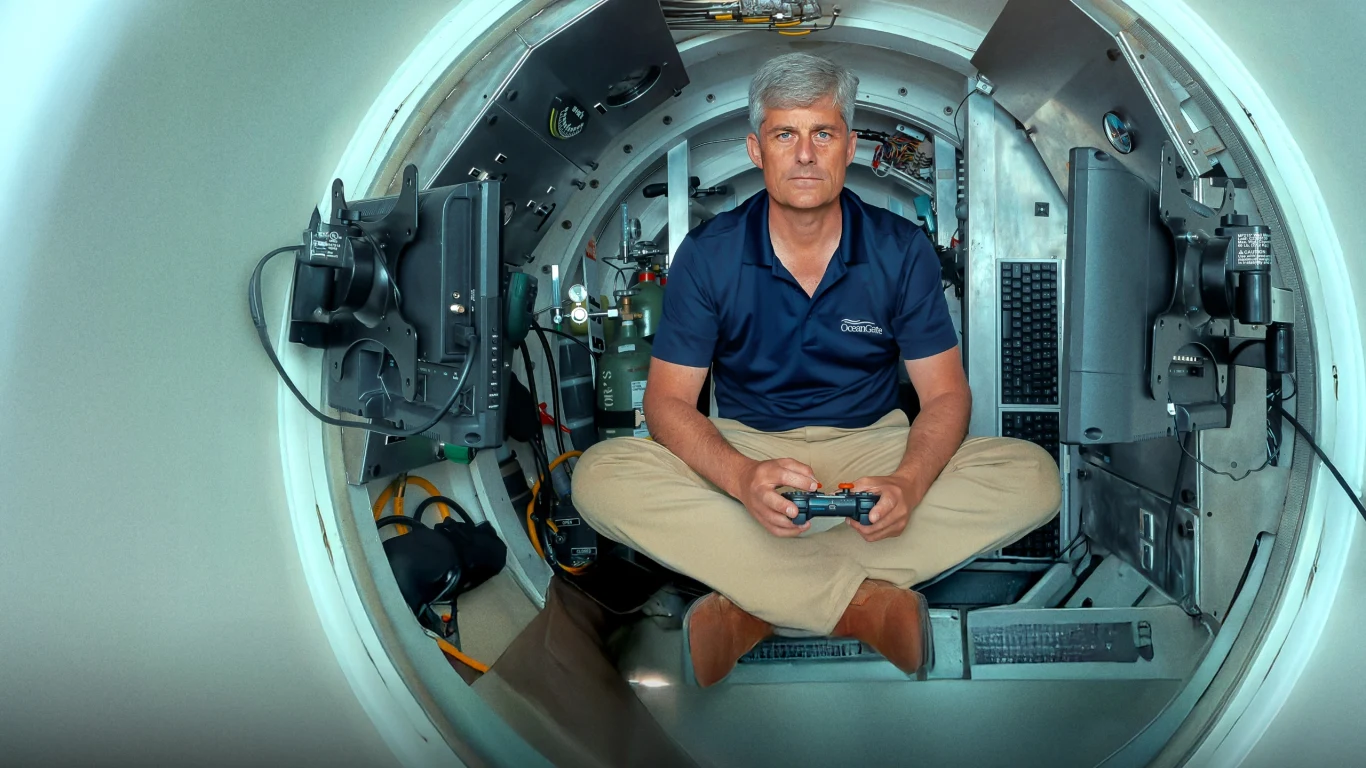 Kadr z dokumentu o pojeździe podwodnym Titan