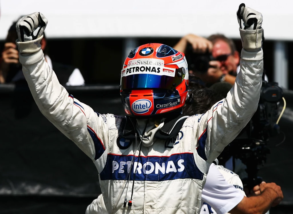 Robert Kubica po wygranej w Kanadzie Robert Kubica po wygranej w Kanadzie