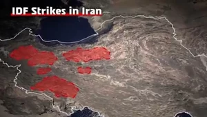 Bezprecedensowa skala ataku na Iran. Izrael pokazał mapę