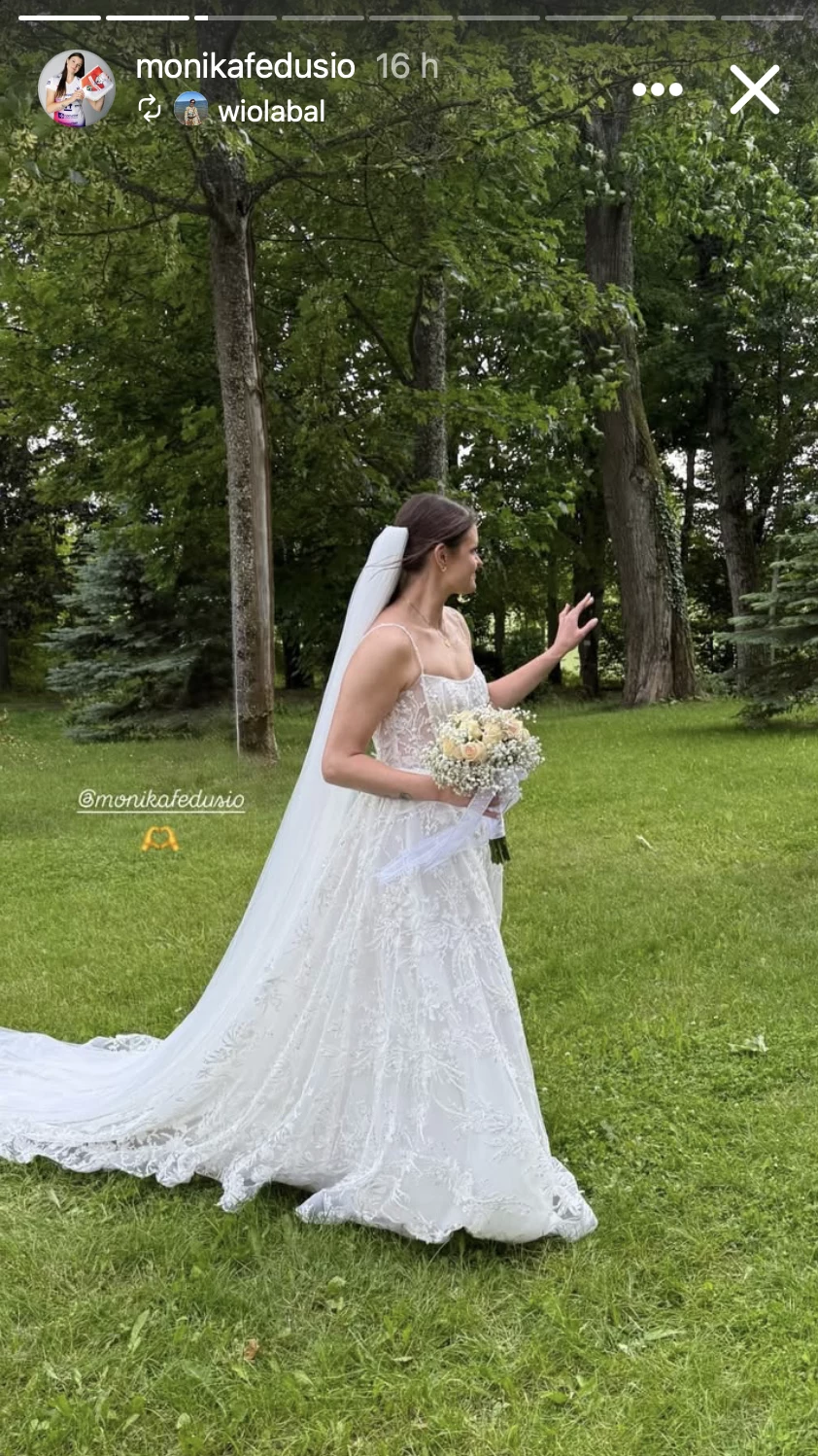 Monika Fedusio wzięła ślub Monika Fedusio wzięła ślub