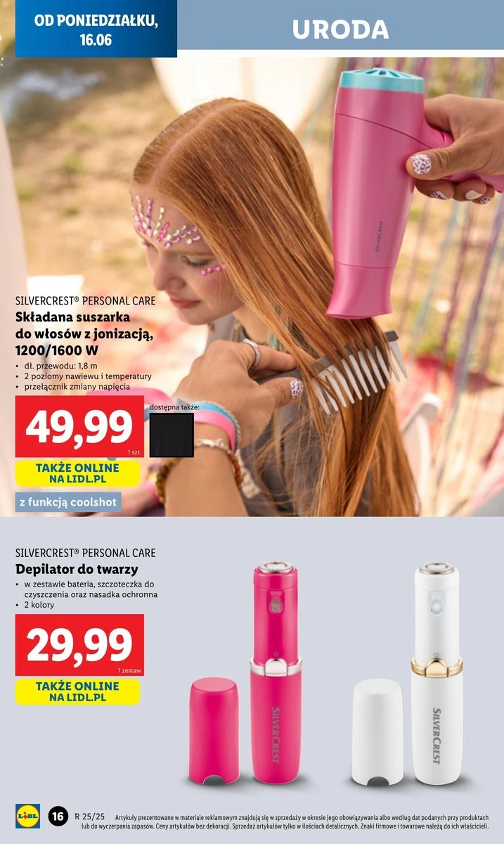 Suszarka i depilator w Lidlu 
