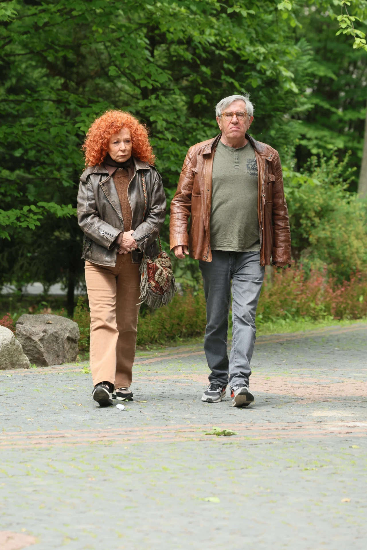 Ewa Markowska i Jerzy Radziwiłowicz na pogrzebie Ewy Dałkowskiej