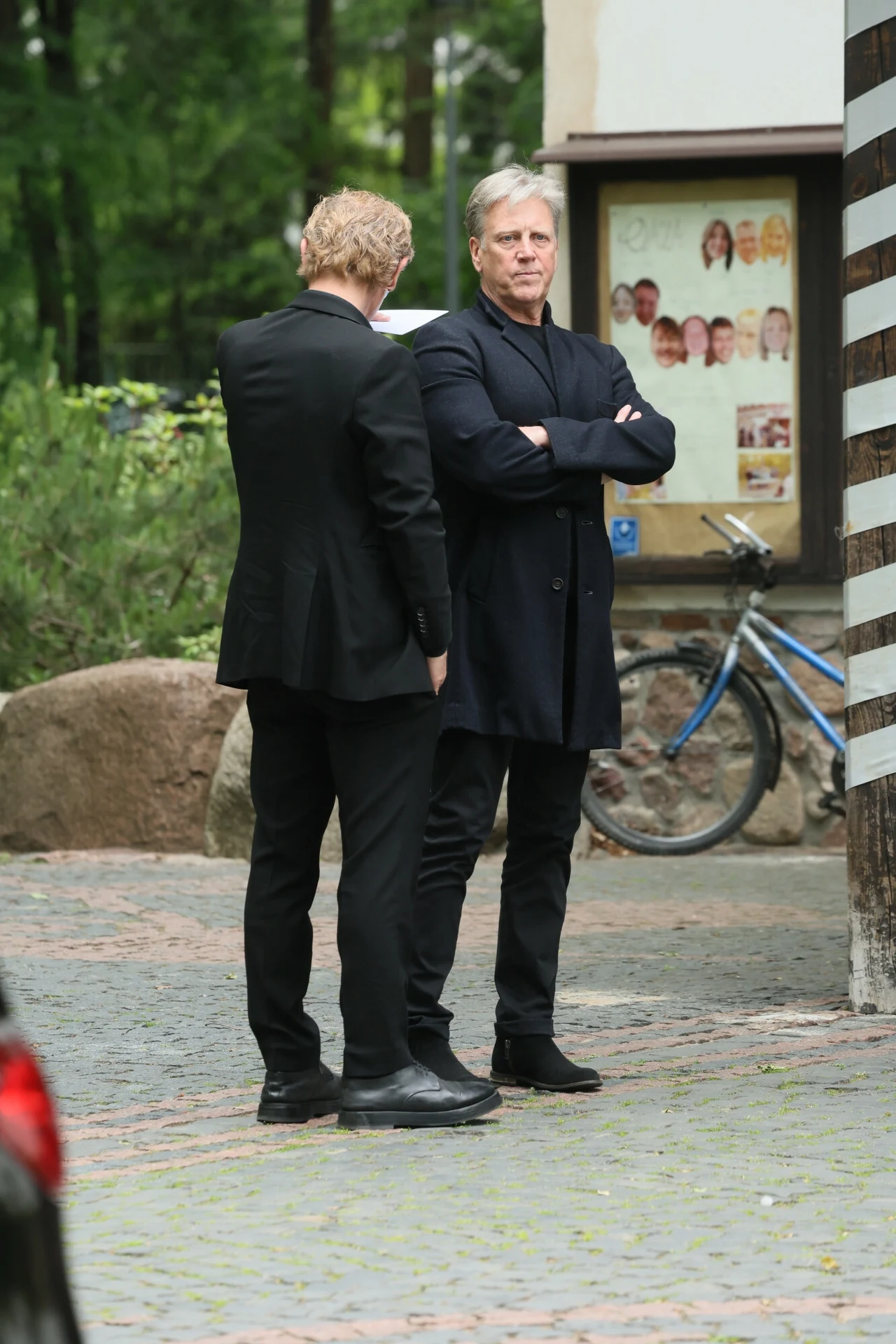 Jan Jankowski na pogrzebie Ewy Dałkowskiej