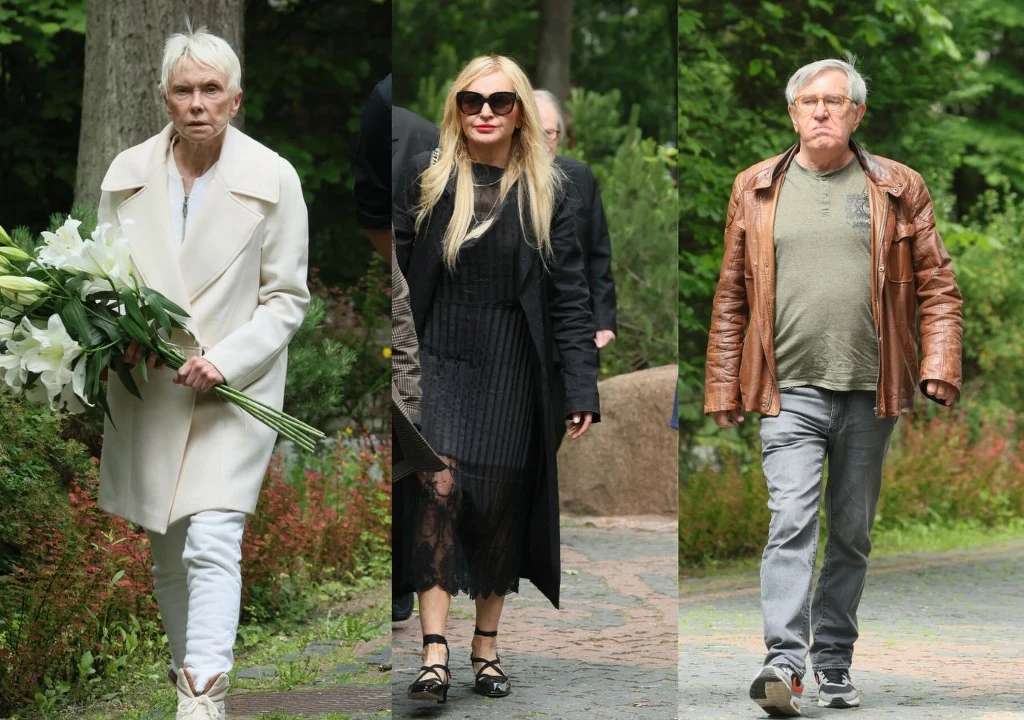 Pogrzeb Ewy Dałkowskiej: Ewa Błaszczyk, Monika Olejnik, Jerzy Radziwiłowicz Pogrzeb Ewy Dałkowskiej: Ewa Błaszczyk, Monika Olejnik, Jerzy Radziwiłowicz