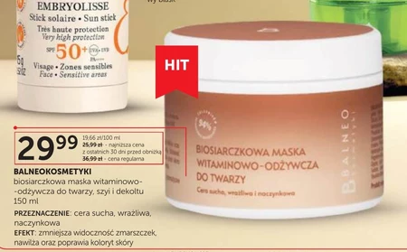 Маска для обличчя Balneokosmetyki