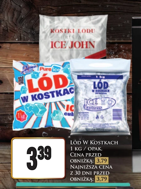 Lód w kostkach ICE