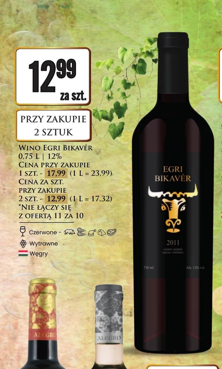 Wino wytrawne Egri Bikaver