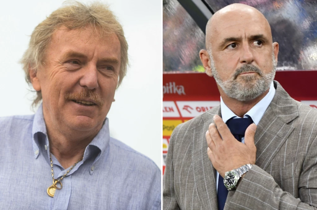 Zbigniew Boniek i Michał Probierz Zbigniew Boniek i Michał Probierz