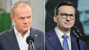 Spięcie Tuska z Morawieckim. "Milcz łobuzie"