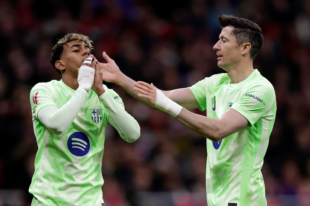 Laimne Yamal i Robert Lewandowski Laimne Yamal i Robert Lewandowski