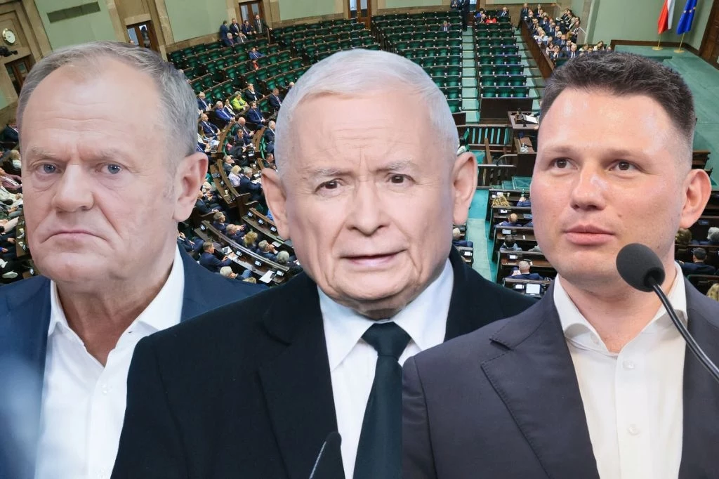KO i PiS mogą liczyć na takie samo poparcie. Na trzecim miejscu w najnowszym sondażu jest Konfederacja KO i PiS mogą liczyć na takie samo poparcie. Na trzecim miejscu w najnowszym sondażu jest Konfederacja