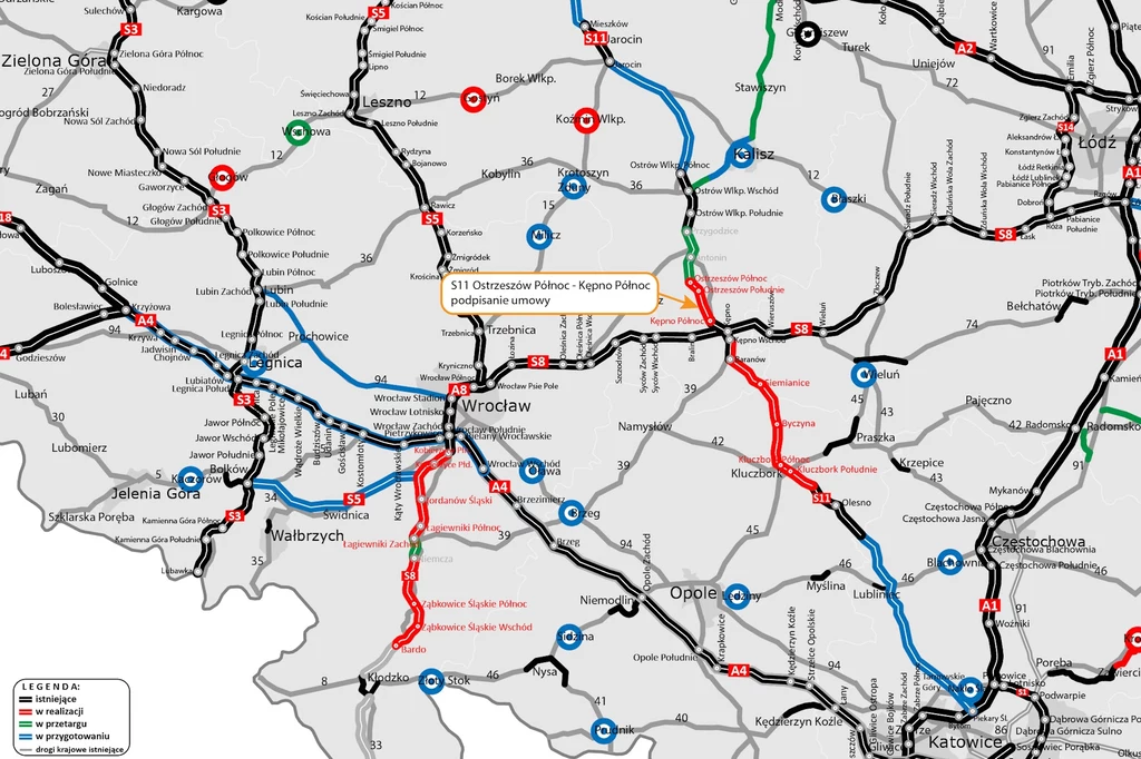 Powstanie nowy, ważny odcinek drogi S11 Powstanie nowy, ważny odcinek drogi S11
