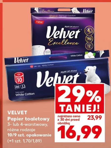 Papier toaletowy Velvet