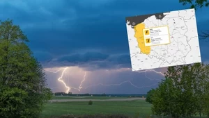 Ponad 30 st. C. i burze. Ostrzeżenia IMGW