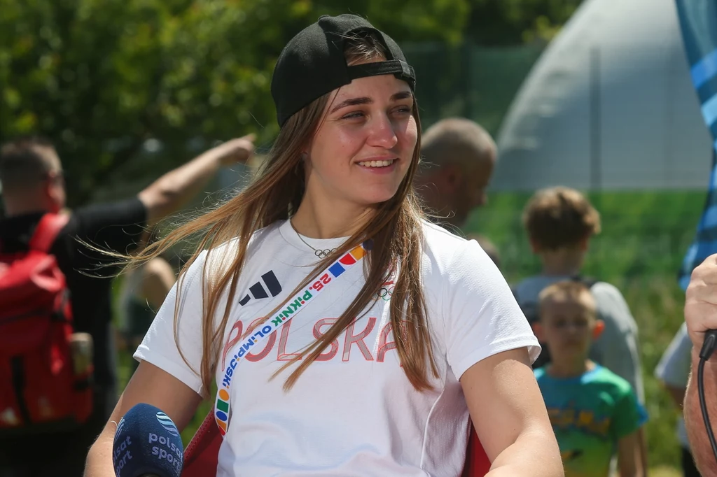 Julia Szeremeta podczas Pikniku Olimpijskiego Julia Szeremeta podczas Pikniku Olimpijskiego