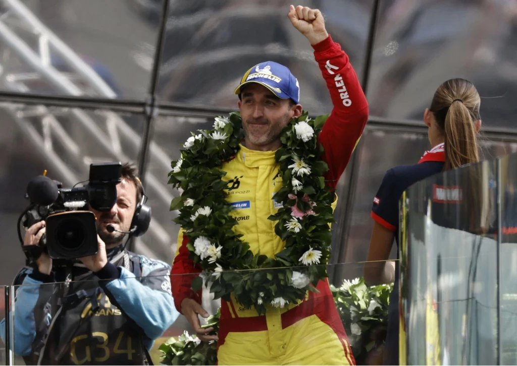 Robert Kubica po zwycięstwie w Le Mans, 15.06.2025 r. Robert Kubica po zwycięstwie w Le Mans, 15.06.2025 r.