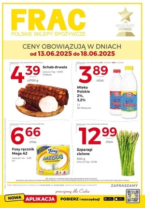 Gazetka promocyjna FRAC, ważna od 13.06.2025 do 18.06.2025.
