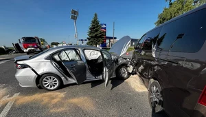 Na DK50 doszło do karambolu z udziałem sześciu pojazdów