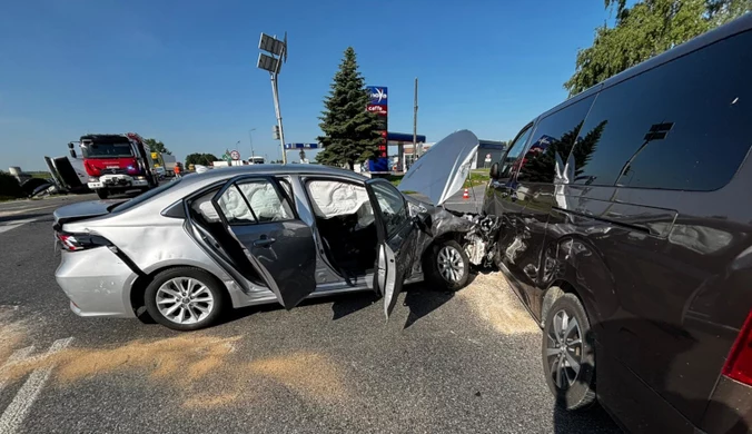 Na DK50 doszło do karambolu z udziałem sześciu pojazdów