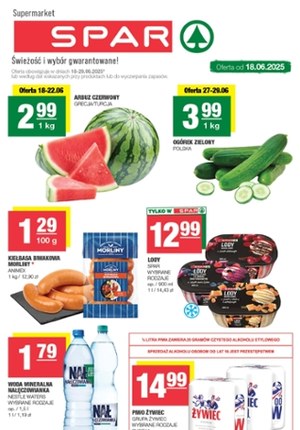 Gazetka promocyjna SPAR, ważna od 18.06.2025 do 29.06.2025.