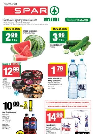 Gazetka promocyjna SPAR mini, ważna od 18.06.2025 do 29.06.2025.