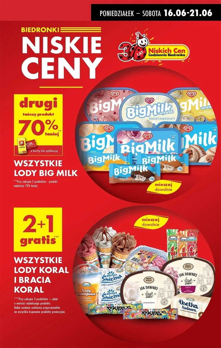 Biedronka odpaliła promocję na lody! Tak tanio nie było nawet rok temu