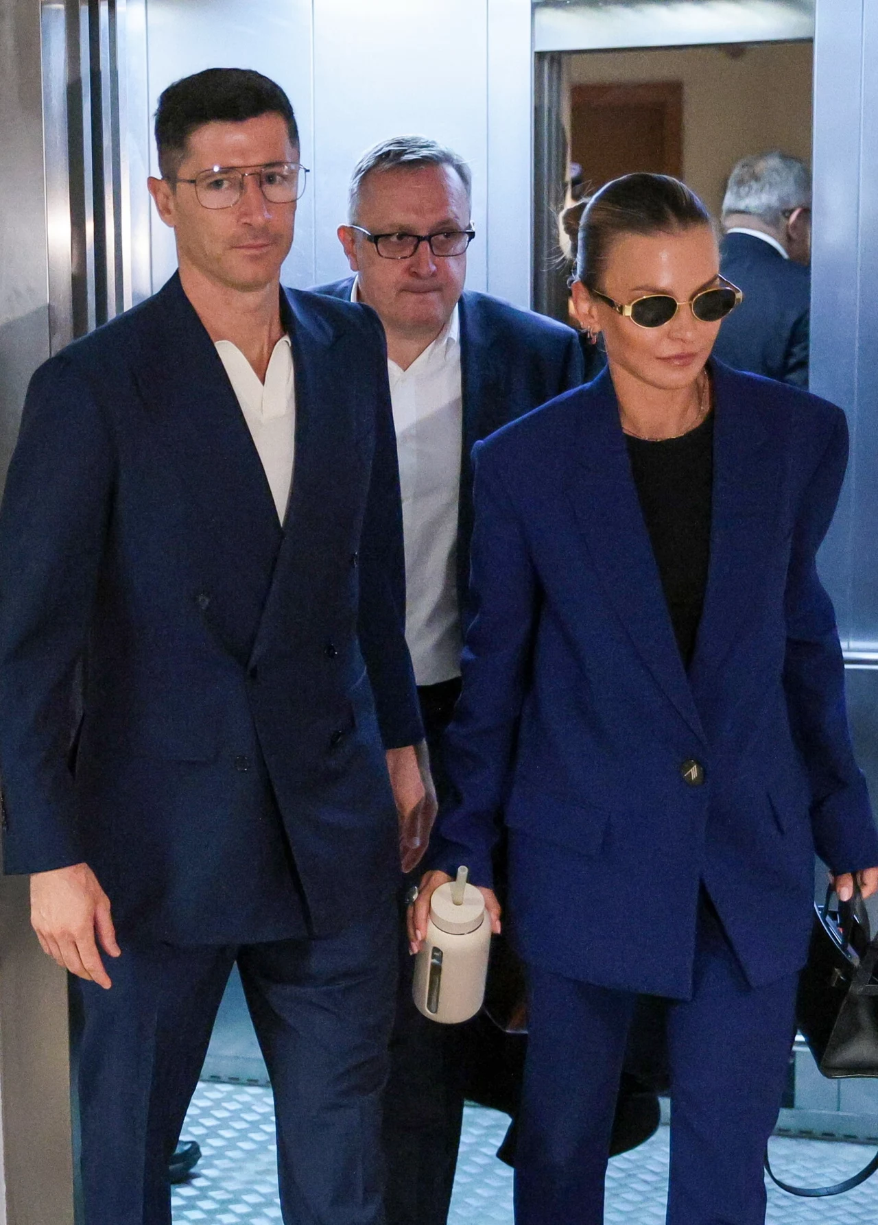 Robert i Anna Lewandowscy w sądzie Robert i Anna Lewandowscy w sądzie