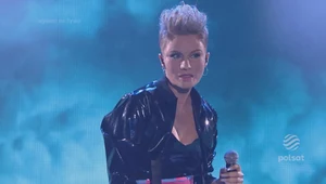 Magda Kumorek jako Pink w "Twoja Twarz Brzmi Znajomo"
