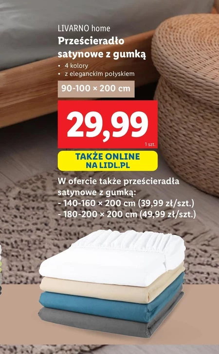 Prześcieradło z gumką Livarno