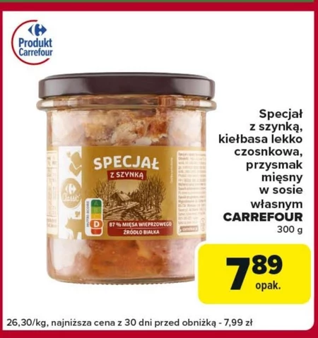 Przysmak z szynką Carrefour