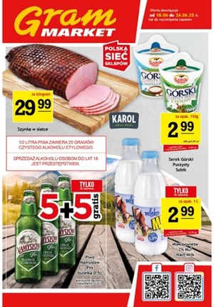 Gazetka promocyjna Gram Market, ważna od 18.06.2025 do 24.06.2025.