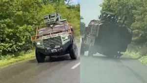 Na co komu cztery koła? "Senator" na niewiarygodnym wideo z Ukrainy