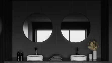 Istnieje lista kolorów niepasujących do małej kuchni i łazienki. Jest wśród nich czerń. 