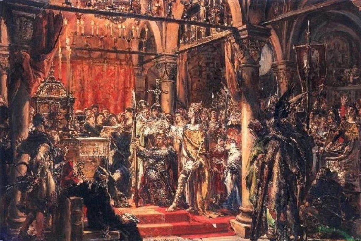 "Koronacja pierwszego króla Polski"