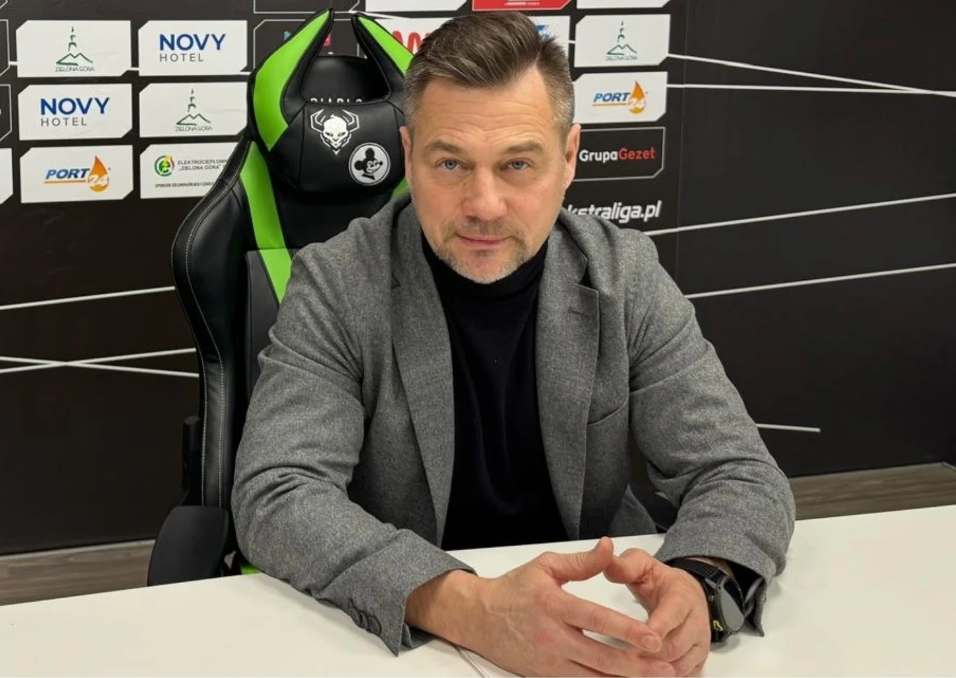 Adam Goliński, prezes Stelmet Falubazu Zielona Góra.