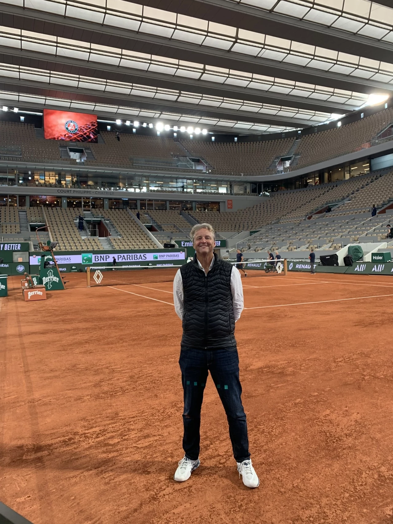 Christopher Clarey na Roland Garros Christopher Clarey na Roland Garros
