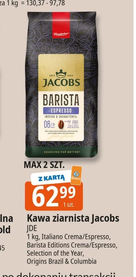 Kawa ziarnista Jacobs