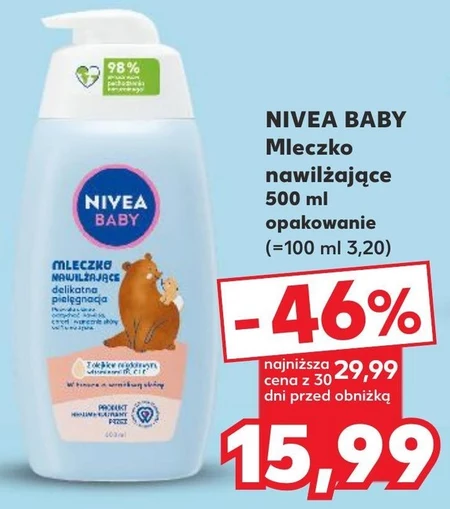 Mleczko nawilżające Nivea Baby