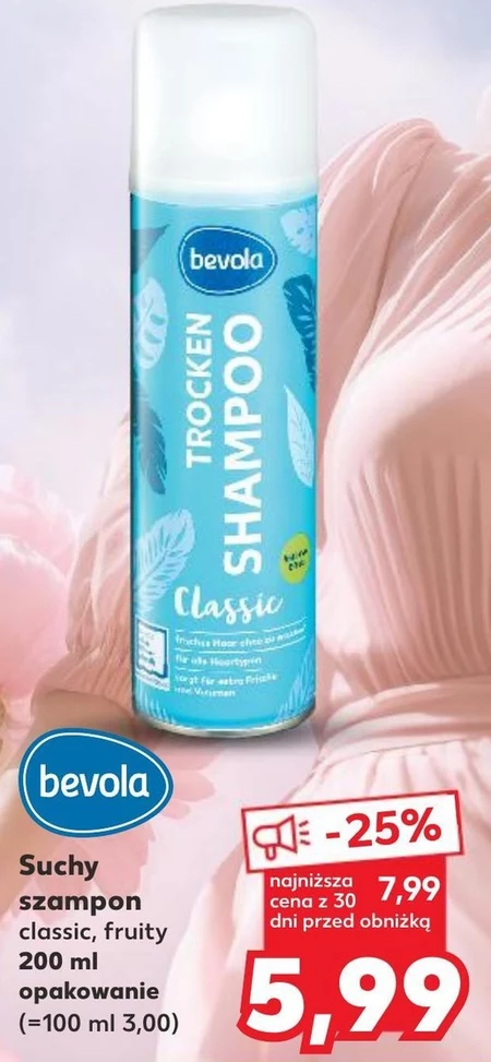 Suchy szampon bevola