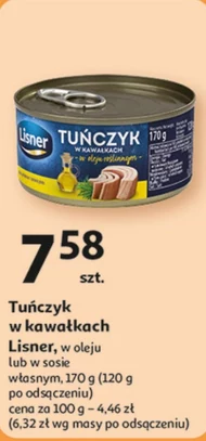 Tuńczyk w kawałkach Lisner