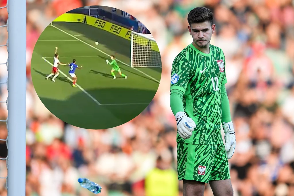 Pierwszy gol dla Francji padł po wyraźnym błędzie Kacpra Trelowskiego Pierwszy gol dla Francji padł po wyraźnym błędzie Kacpra Trelowskiego