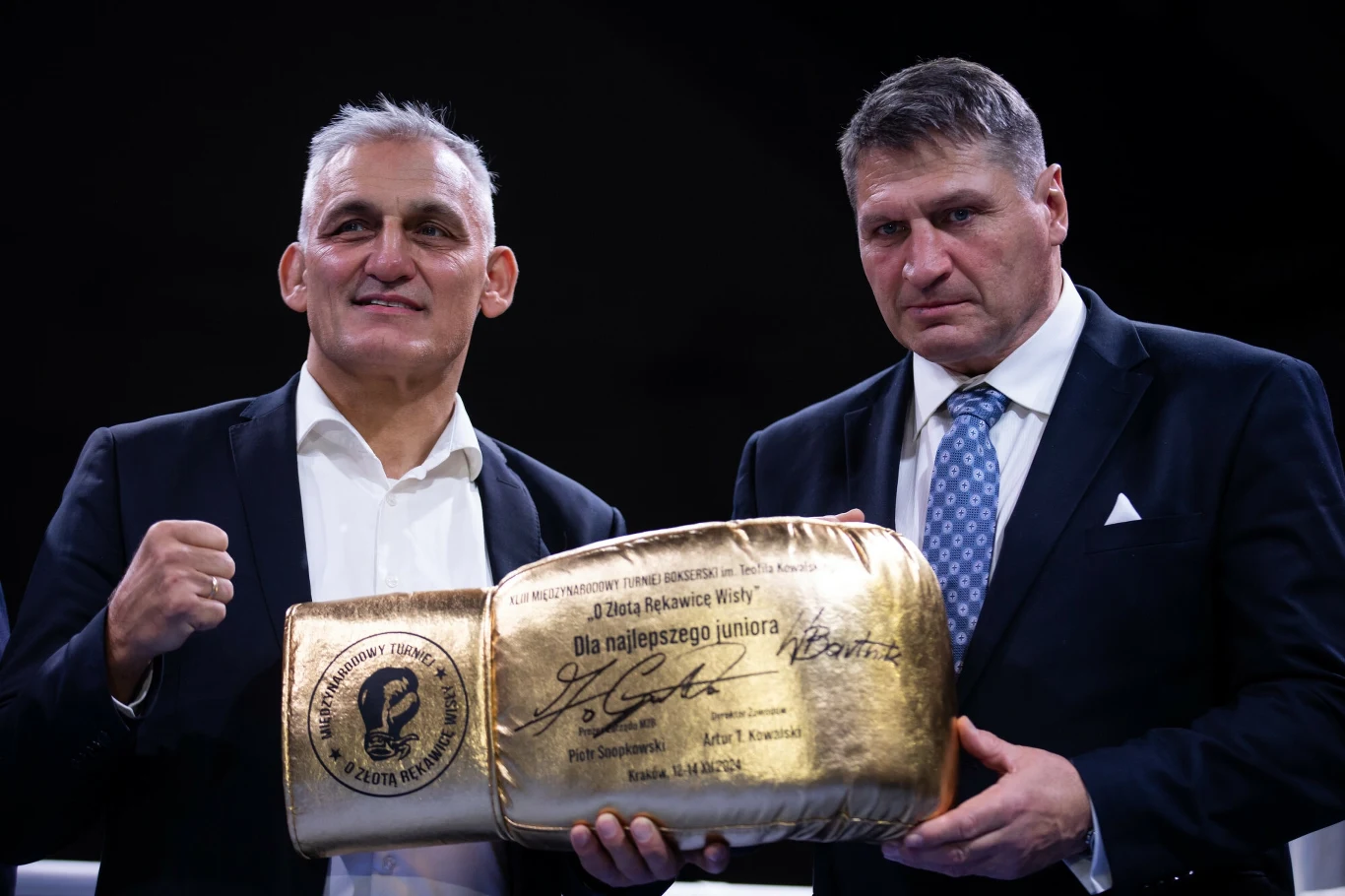 Wojciech Bartnik i Andrzej Gołota