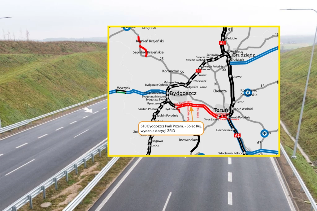Niebawem ruszy budowa kolejnego odcinka drogi ekspresowej S10. Niebawem ruszy budowa kolejnego odcinka drogi ekspresowej S10.