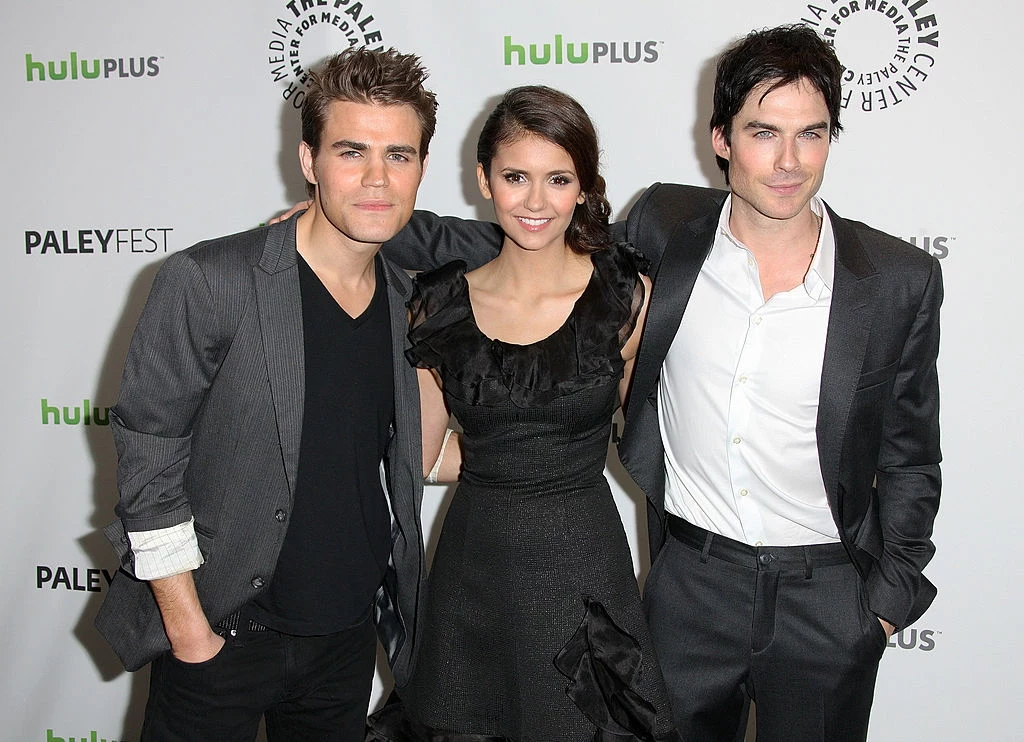 Gwiazdy "Pamiętników wampirów" Paul Wesley, Nina Dobrev i Ian Somerhalder Gwiazdy "Pamiętników wampirów" Paul Wesley, Nina Dobrev i Ian Somerhalder