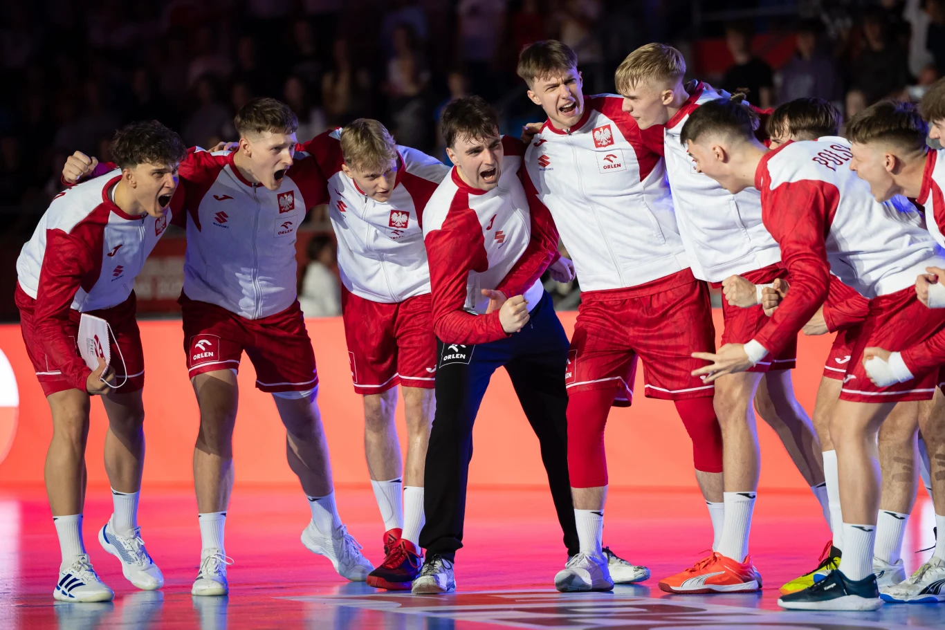 Reprezentacja Polski U-21 w piłce ręcznej przed meczem z Urugwajem