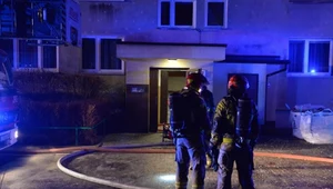 Pożar wieżowca w Rzeszowie. Kilkanaście osób poszkodowanych, w tym dzieci